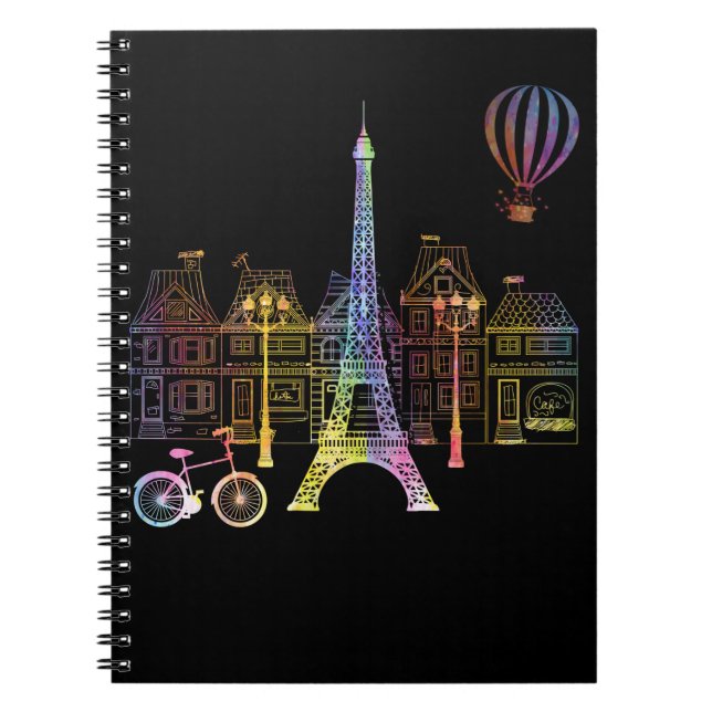 Carnet Tour Eiffel Amour France Femmes Paris (Devant)