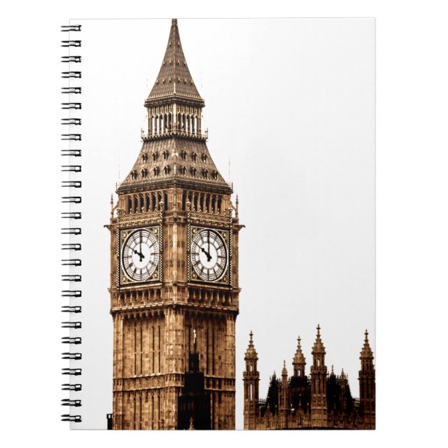 Carnet Tour Sepia Big Ben (Devant)