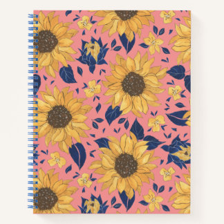 Carnet tourbillon de tournesol