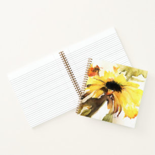 Carnet tourbillon de tournesol