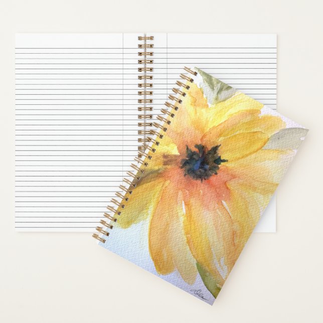Carnet tourbillon de tournesol (5,5 x 8,5) (À l'intérieur)