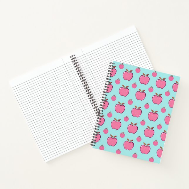 Carnet tourbillon d'été frais de pommes roses (Intérieur)