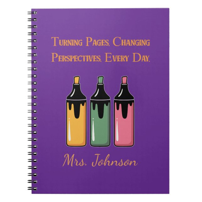 Carnet Tourner les pages, changer de perspective, chaque  (Devant)