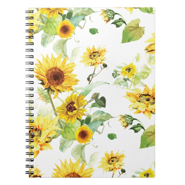 Carnet Tournesol aquarelle (Devant)