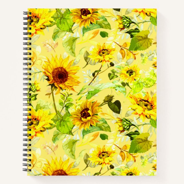 Carnet Tournesol aquarelle 2 (Devant)