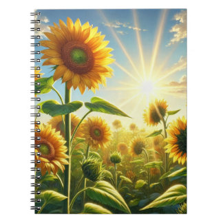 Carnet Tournesol Étreinte Dorée 