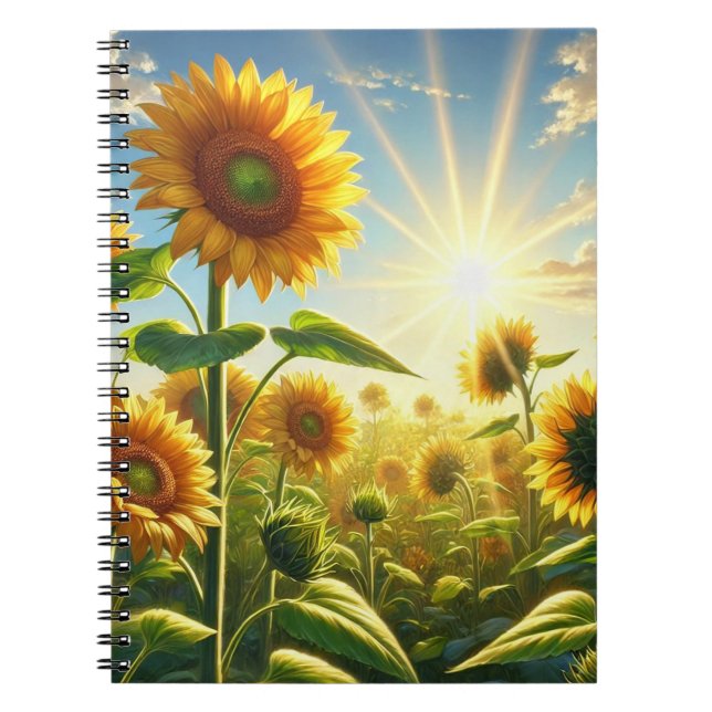 Carnet Tournesol Étreinte Dorée  (Devant)