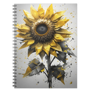 Carnet Tournesol - Fleurs à l'aquarelle