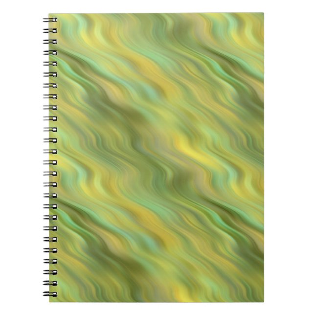 Carnet Tournesol Jaune Wavy Texture (Devant)