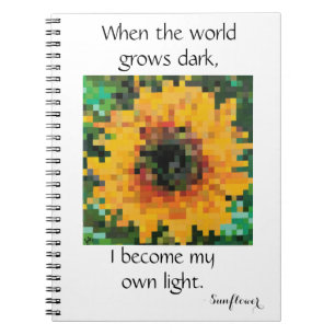 Carnet Tournesol Pixel Radiant