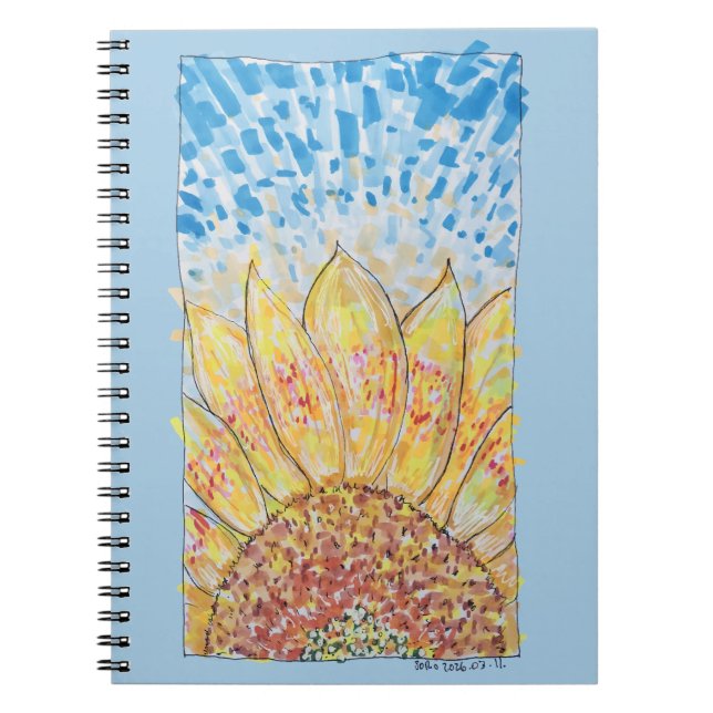 Carnet Tournesol Radiant Bloom (Devant)