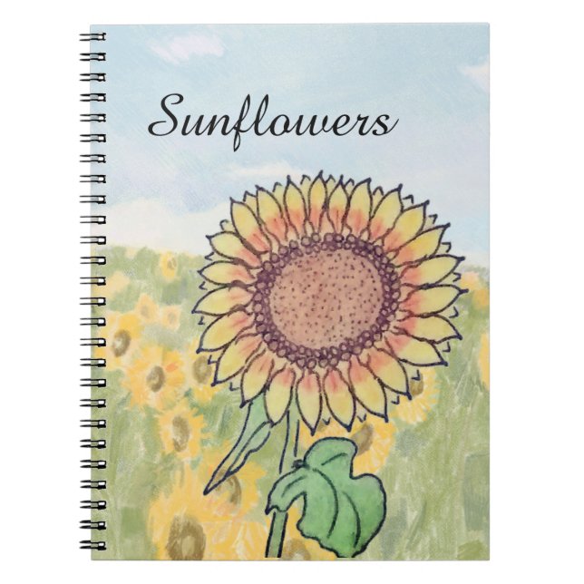 Carnet Tournesols  (Devant)