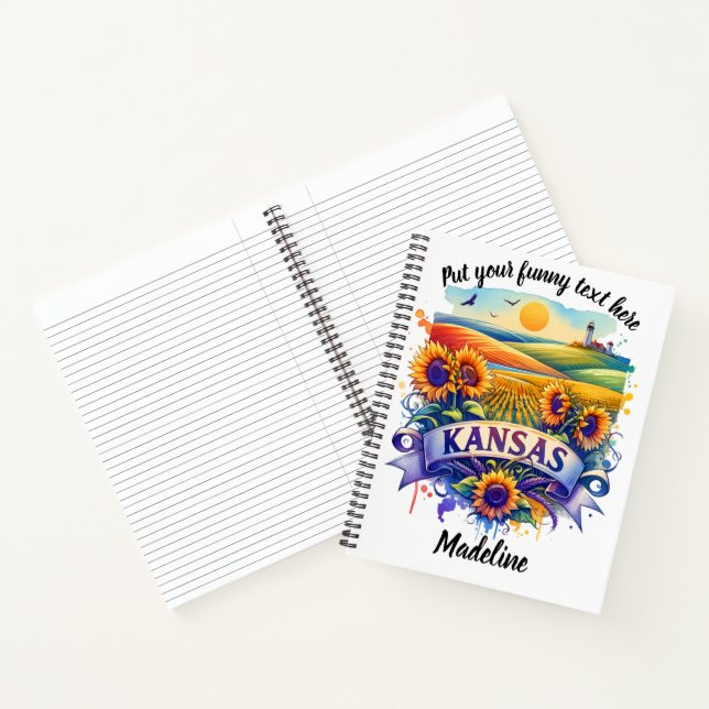 Carnet Tournesols et phare au Kansas (Intérieur)