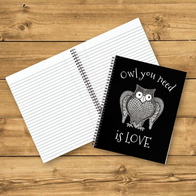 Carnet Tout ce dont vous avez besoin de chouette (Créateur téléchargé)