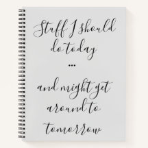 Tout ce que je devrais faire aujourd'hui, script, 