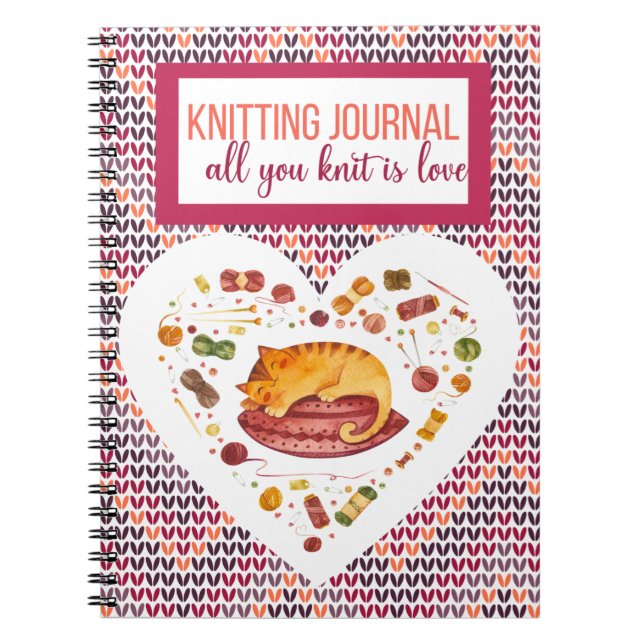 Carnet Tout Ce Que Vous Knit Est Tricot D'Amour (Devant)