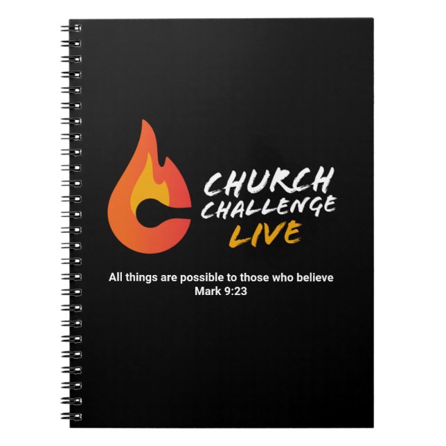 Carnet TOUTES LES CHOSES SONT POSSIBLES Church Challenge (Devant)