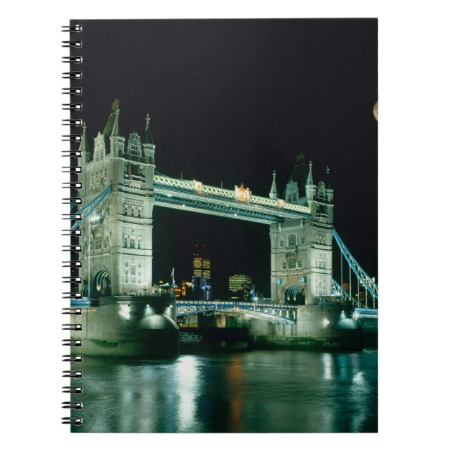 Carnet Tower Bridge la nuit, Londres, Angleterre (Devant)