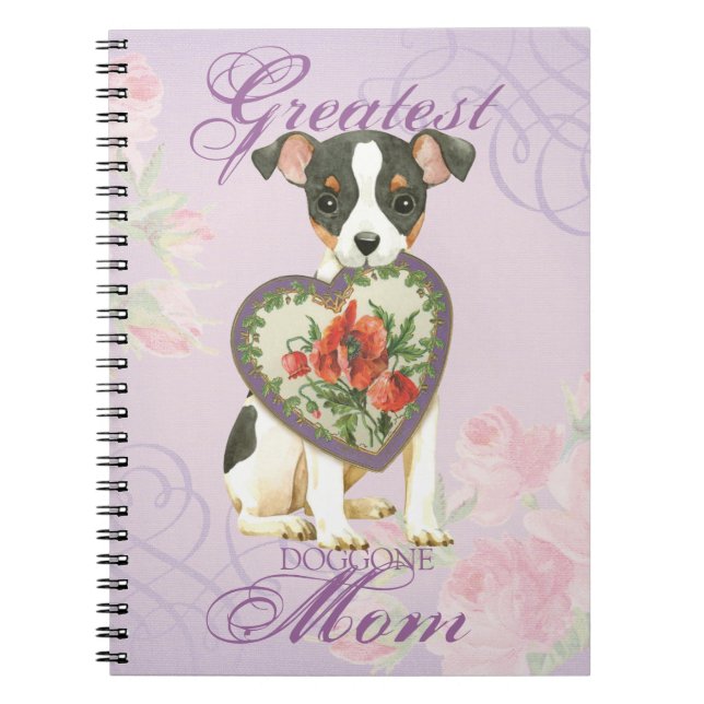 Carnet Toy Fox Terrier Heart Mom (Devant)