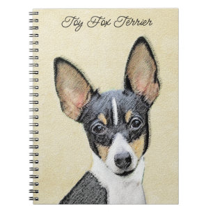 Carnet Toy Fox Terrier Peinture - Cute Original Chien Art
