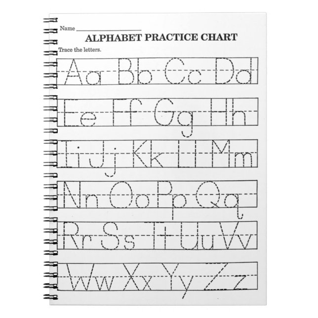 Carnet Traçage d'alphabet (Devant)