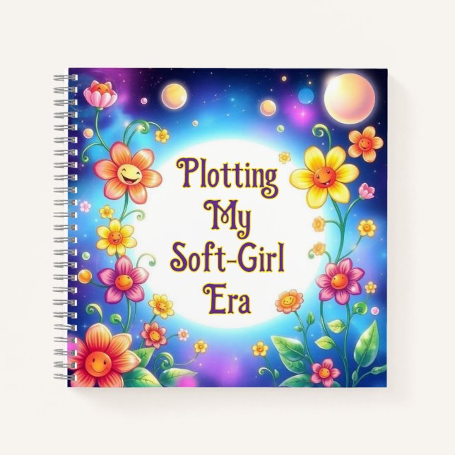 Carnet Tracer ma douce fille ère florale (Devant)