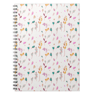 Carnet traces florales Abstraites
