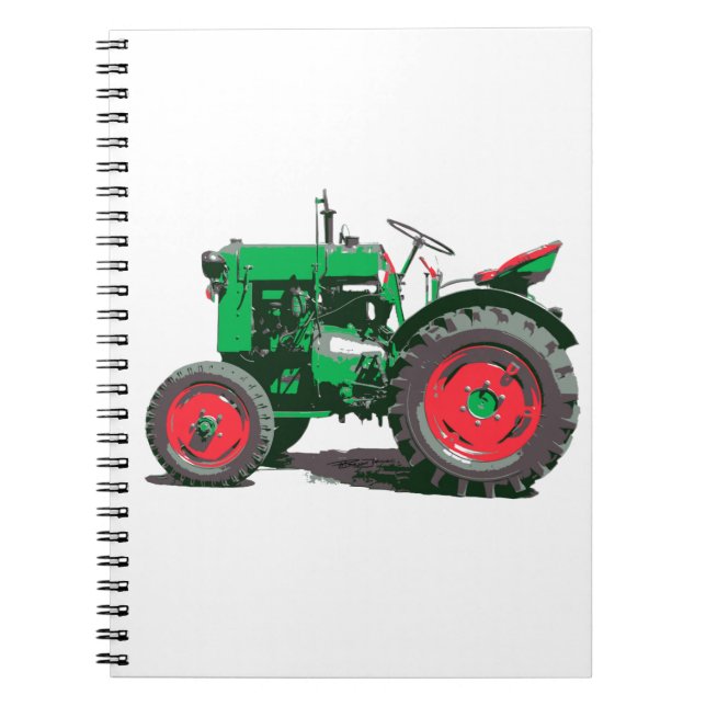 CARNET TRACTEUR ANTIQUE (Devant)