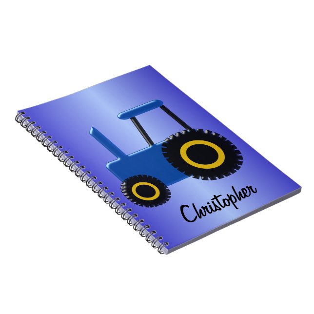 Carnet Tracteur bleu (Côté Droit)