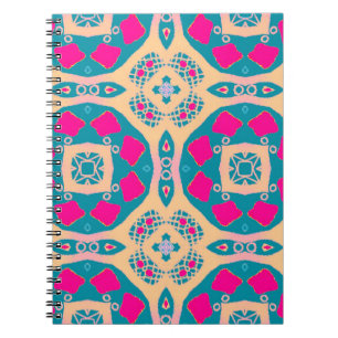 Carnet Traditionnel, patchwork péruvien, motif de tuiles