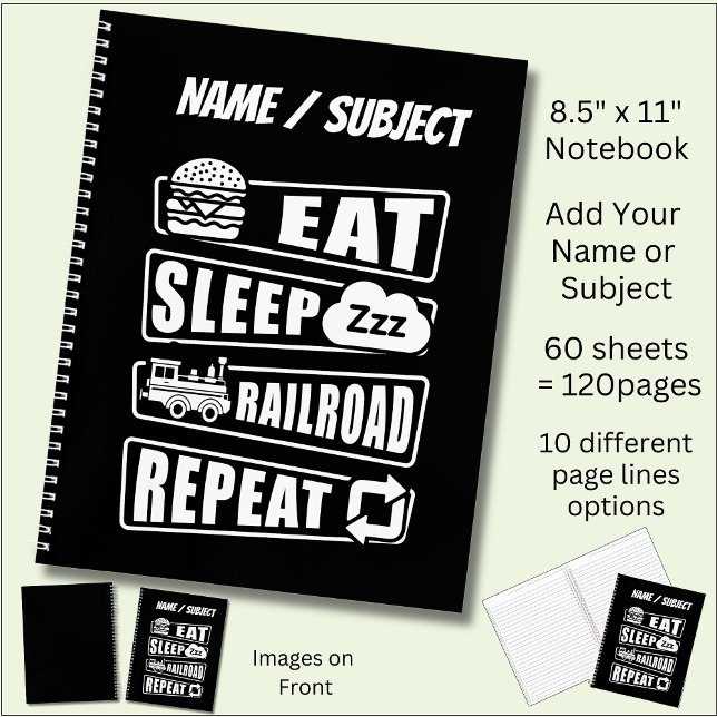 Carnet Train à vapeur à répétition du train de nuit à man (Créateur téléchargé)
