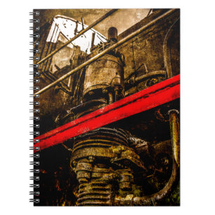 Carnet Train à vapeur vintage - Pompe à air
