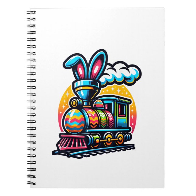 Carnet Train de lapin chemin de fer Œuf de Pâques Enfants (Devant)