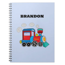 Train Enfants Garçons Bleu Nom Personnalisé