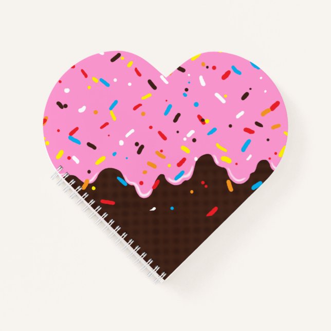 Carnet Traitement au chocolat rose doux (Devant)