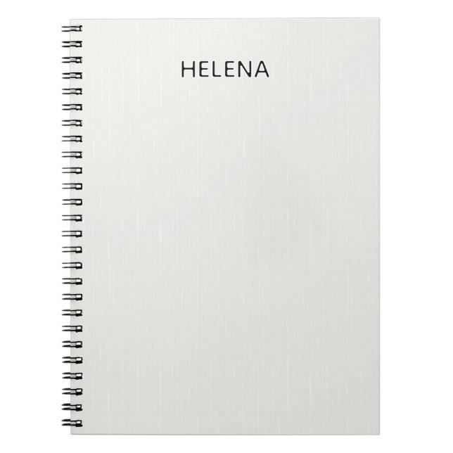 Carnet Traits blancs sur fond blanc laiteux. (Devant)