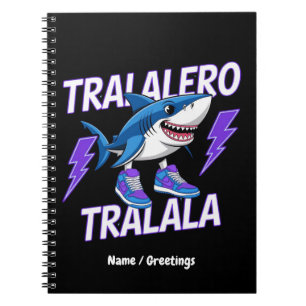 Carnet Tralalero Tralala Bootleg Funny Shark meme Graphis
