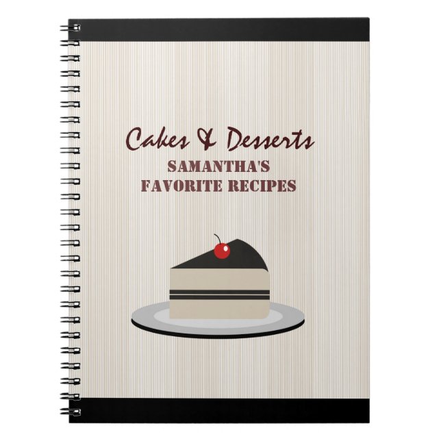 Carnet Tranche de gâteau - recettes (Devant)