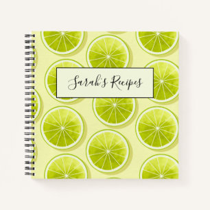 Carnet Tranches de chaux sur Jaune clair