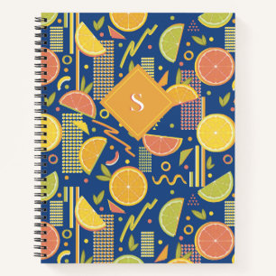 Carnet Tranches de fruits d’agrumes des années 80