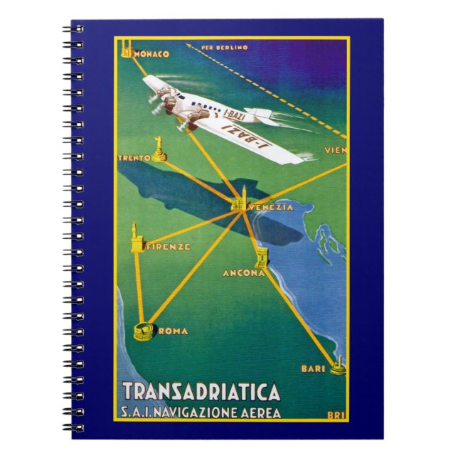 Carnet Transadriatica Navigazione Aerea (Devant)
