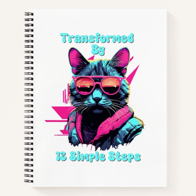 Carnet Transformé par 12 Étapes Simples, AA, NA, Al-Anon  (Devant)