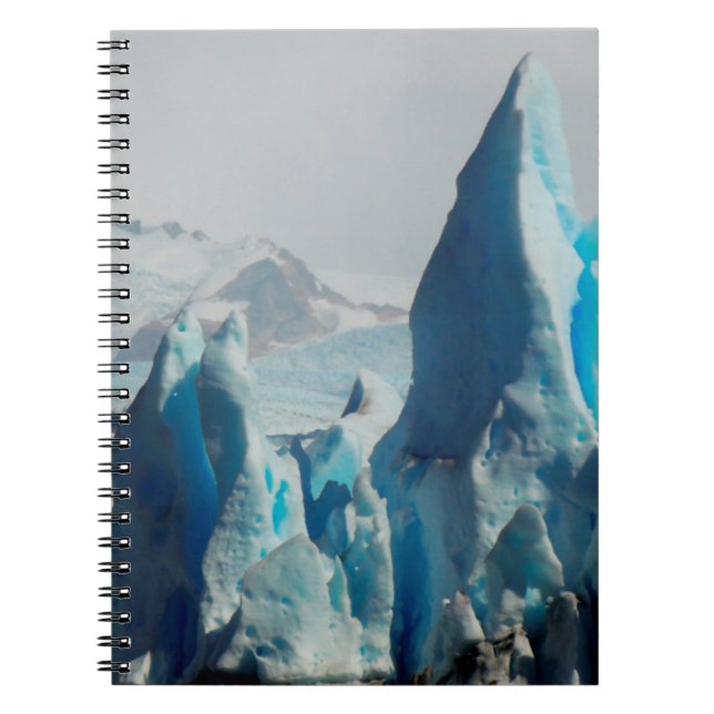 Carnet Transitoires de glace dans le glacier andin de (Devant)