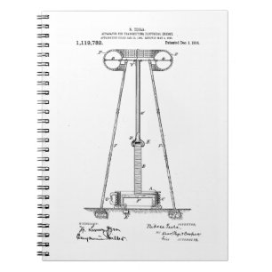 Carnet Transmission Pantent US1119732 d'énergie de Nikol