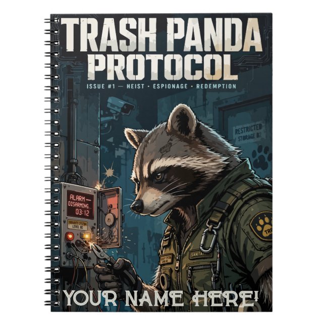 Carnet Trash Panda Protocol (Devant)