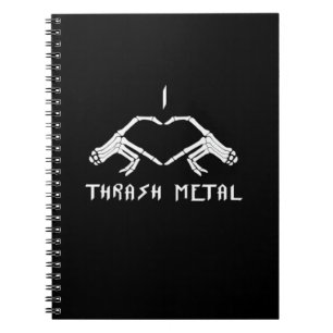 Carnet Trash Squelette Mains Coeur Classique