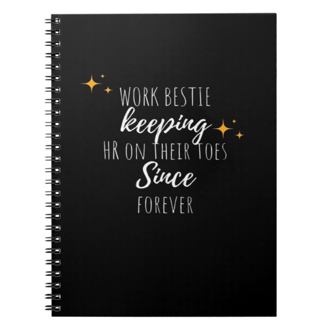 Carnet Travail Bestie Funny Bureau Coworker Classic (Devant)