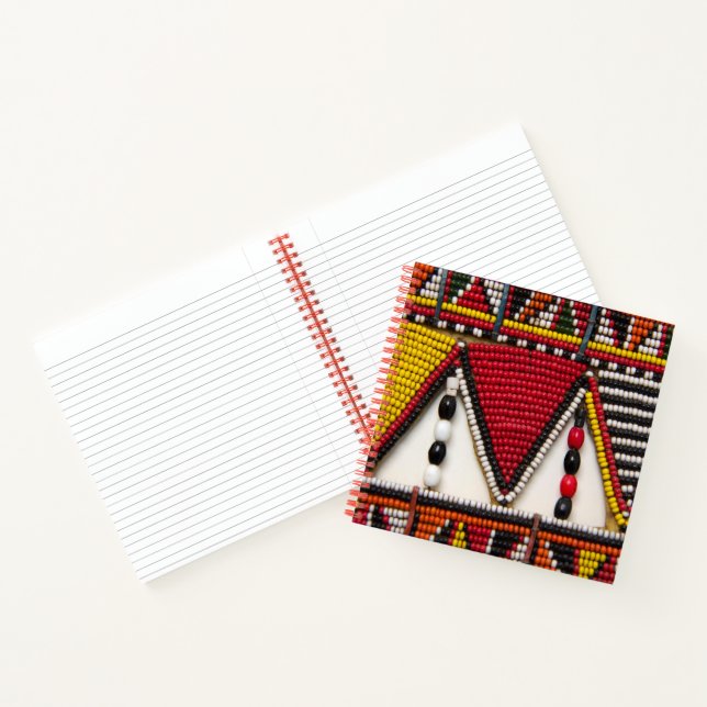 Carnet Travail de perles tribal Maasaï (Intérieur)