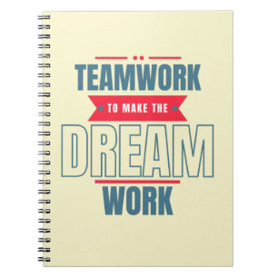 Carnet Travail d'équipe Motivational Office Fournitures c