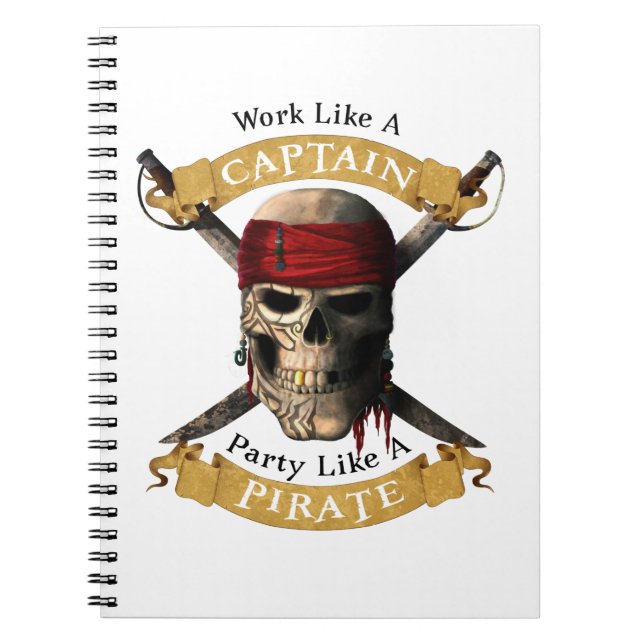 Carnet Travailler Comme Une Partie De Capitaine Comme Un  (Devant)